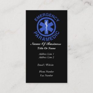 Paramedic Business Card