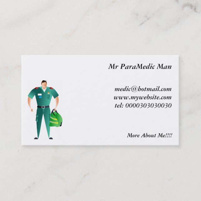 Paramedic Business Card (Front)