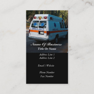 Paramedic Business Card