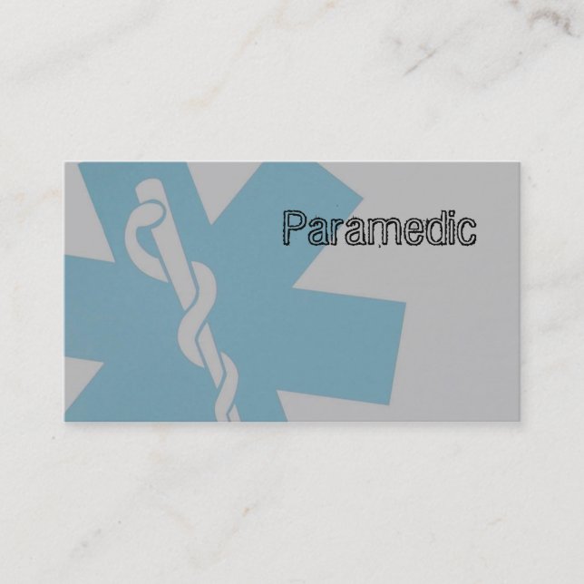 Paramedic Business Cards (Front)