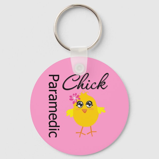 Paramedic Chick Key Ring (Front)