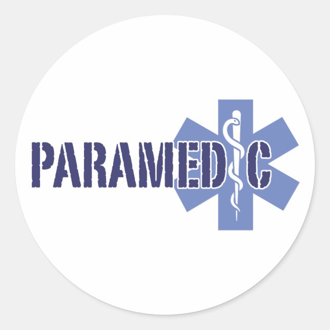 Paramedic Classic Round Sticker (Front)