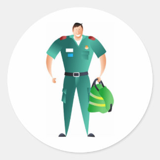 Paramedic Classic Round Sticker