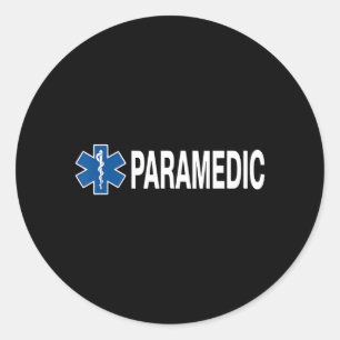 Paramedic Design for Men Women Emergency Paramedic Classic Round Sticker