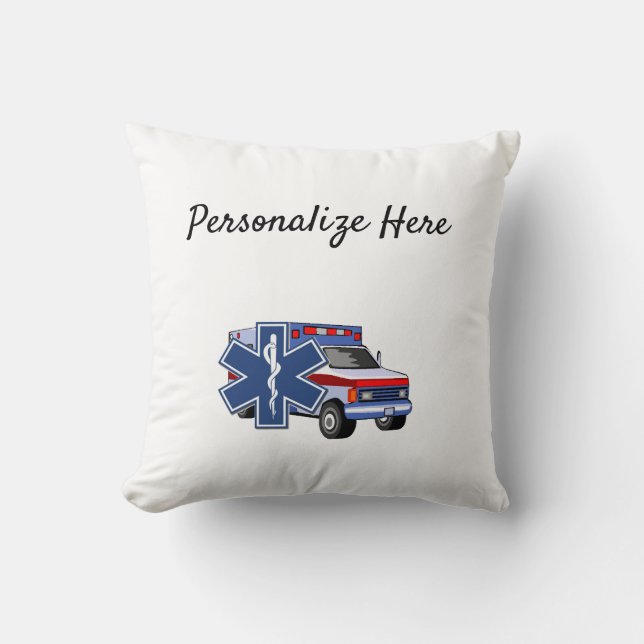 Paramedic EMS EMT Ambulance Cushion (Front)