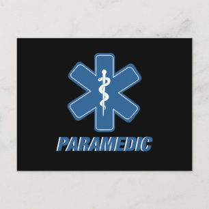 Paramedic EMS EMT Ambulance Medicine First Aid Gif Postcard
