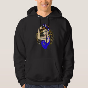 Paramedic Ems Girl Power Modern Rosie The Riveter Hoodie
