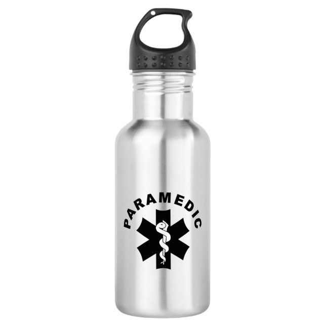 Paramedic EMS Logo 532 Ml Water Bottle (Front)