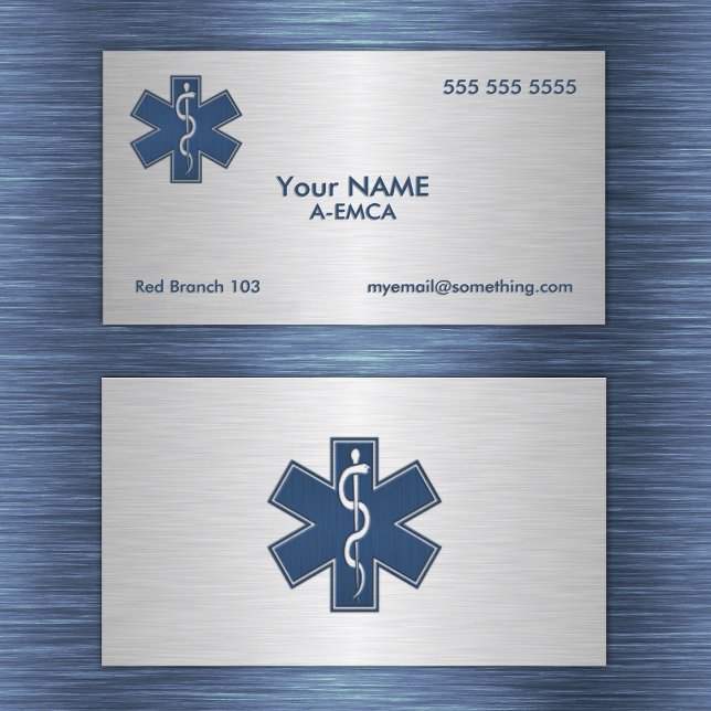 Paramedic EMT EMS Deluxe Business Card (Creator Uploaded)