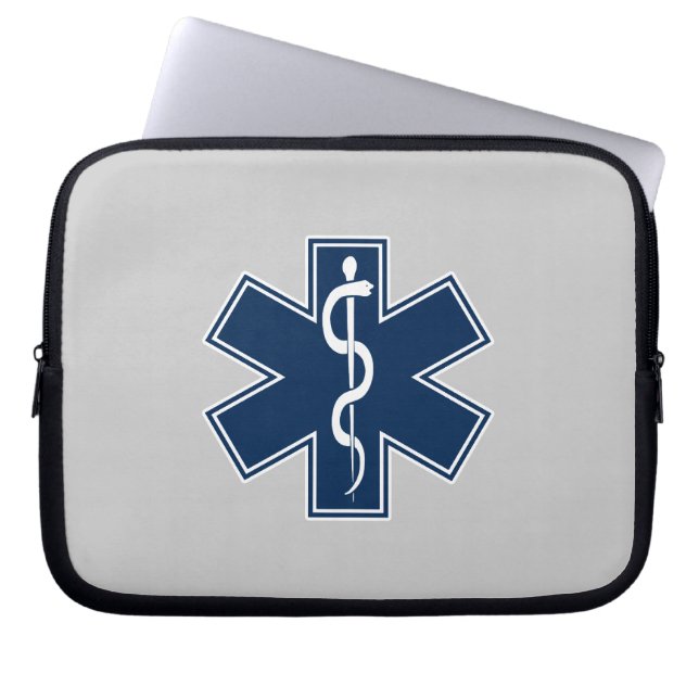 Paramedic EMT EMS Laptop Sleeve (Front)