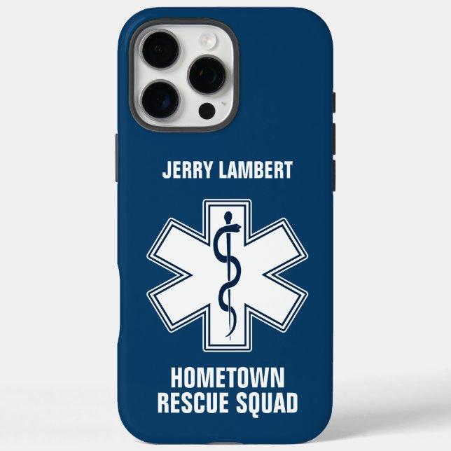 Paramedic EMT EMS Name Template Case-Mate iPhone Case (Back)
