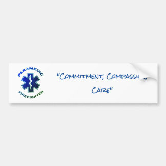 Paramedic Firefighter Bumper Sticker