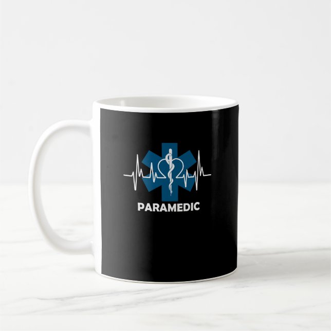 Paramedic Heartbeat   Coffee Mug (Left)