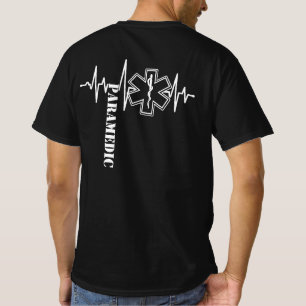 Paramedic Heartbeat Nurse Doctor T-Shirt