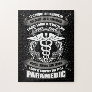Paramedic It Cannot Be Inherited Nor Can It Ever B Jigsaw Puzzle