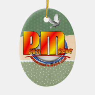 PARAMEDIC LOGO CERAMIC TREE DECORATION