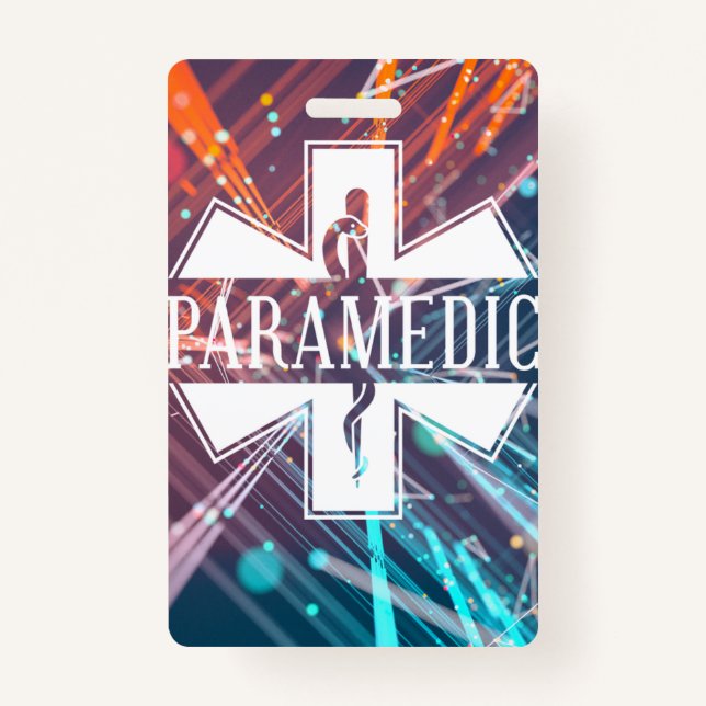 Paramedic Name Badge ID Badge (Front)