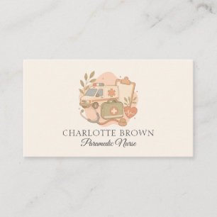 Paramedic Nurse Healthcare Business Card