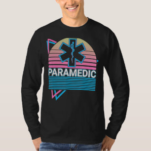 Paramedic Nurse Medic Ems Emt Lifesaver Retro T-Shirt