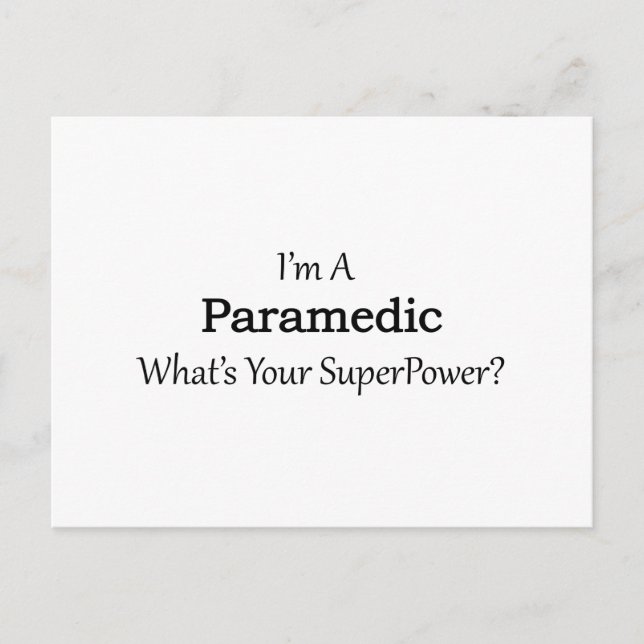 Paramedic Postcard (Front)