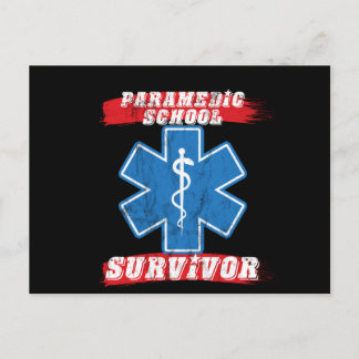 Paramedic School Survivor Graduation  Postcard