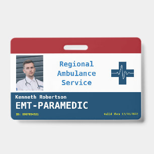 Paramedic Security ID  Badge