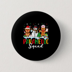 Paramedic Squad Reindeer Snowman Gingerbread Chris 6 Cm Round Badge