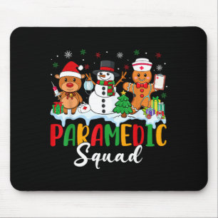 Paramedic Squad Reindeer Snowman Gingerbread Chris Mouse Mat