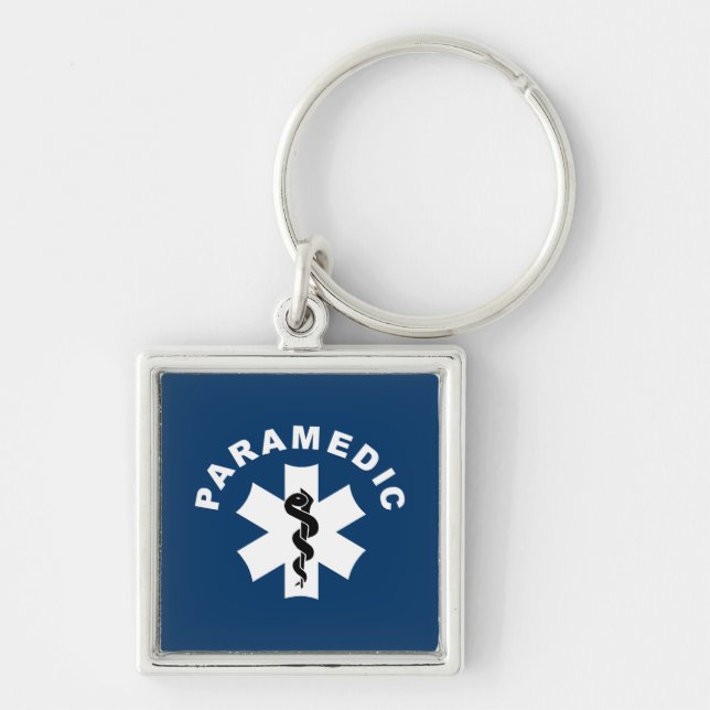 Paramedic Star of Life Key Ring (Front)