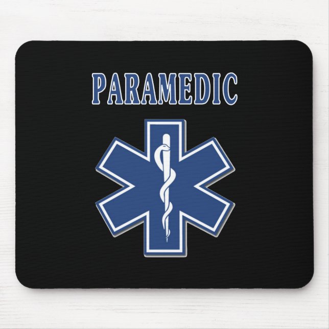 Paramedic Star of Life Mouse Mat (Front)