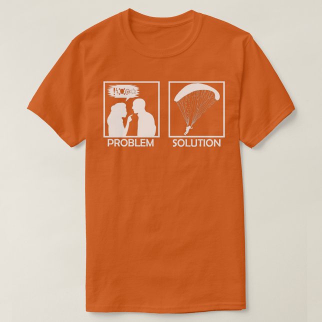 Paramotor Pilot Paragliding Parachute Husband Dad  T-Shirt (Design Front)