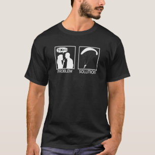 Paramotor Pilot Paragliding Parachute Husband Dad T-Shirt