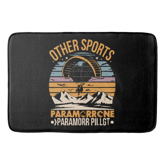 Paramotor Pilot Paramotoring Bath Mat (Front)