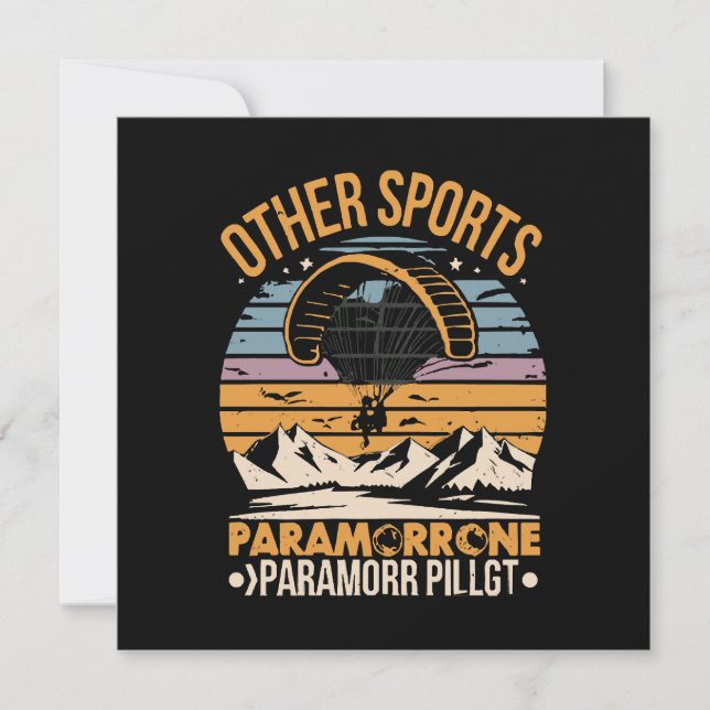 Paramotor Pilot Paramotoring Invitation (Front)