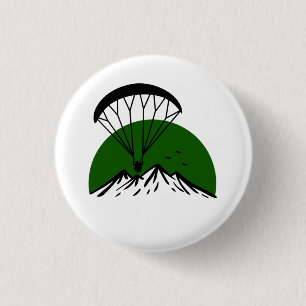 Paramotor Retro 3 Cm Round Badge