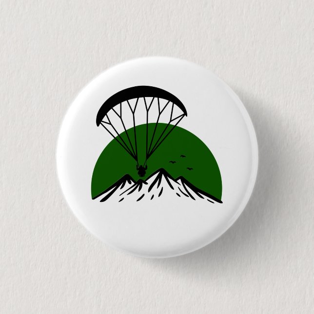 Paramotor Retro  3 Cm Round Badge (Front)