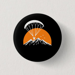 Paramotoring Retro Vintage 3 Cm Round Badge