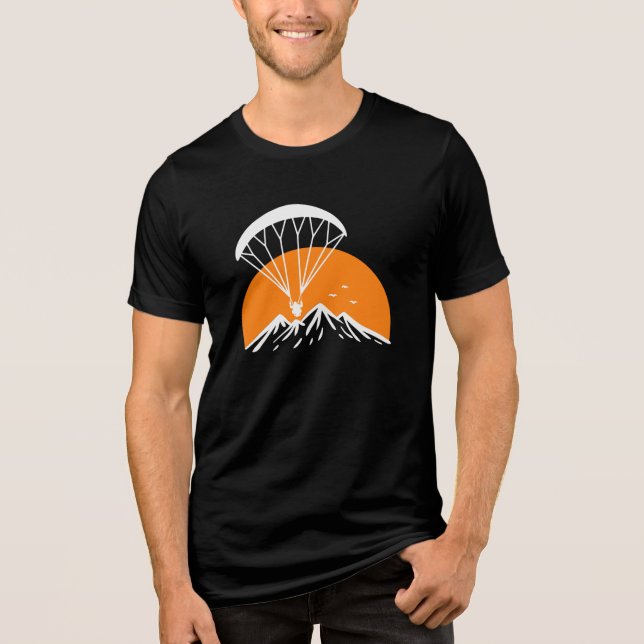 Paramotoring Retro Vintage Tri-Blend Shirt (Front)