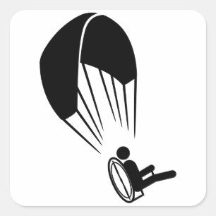 Paramotoring Square Sticker