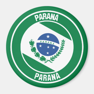 Paraná Round Emblem Magnet
