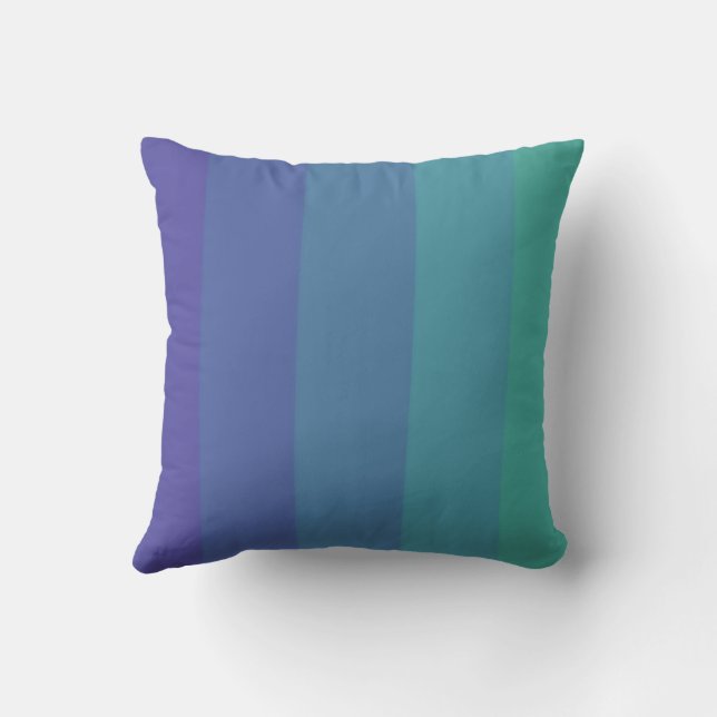 Paranoia Colour Palette  Eye Catching Blue Sky Cya Cushion (Back)