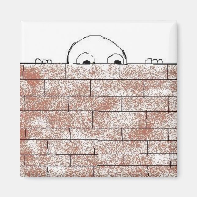 Paranoid brick - magnet (Front)