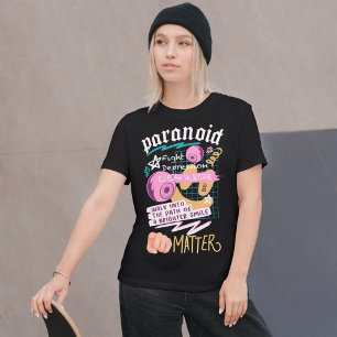 Paranoid Fight Depression Streetwear  T-Shirt