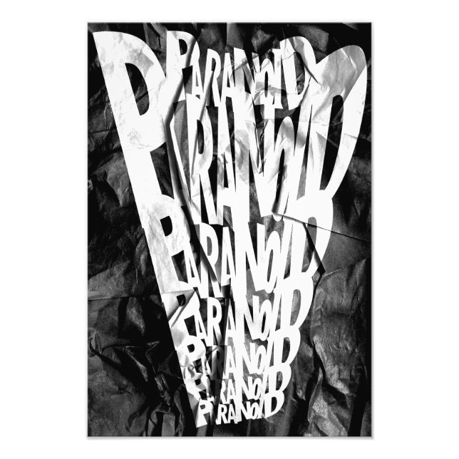 PARANOID! Graphic Poster  (Front)