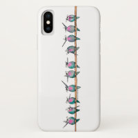 Paranoid Hummingbirds Horizontal iPhone case