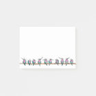 Paranoid Hummingbirds post-it notes