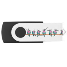 Paranoid Hummingbirds USB flash drive