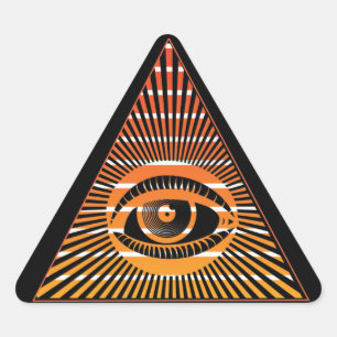Paranormal All Seeing Eye of Providence Spiritual Triangle Sticker