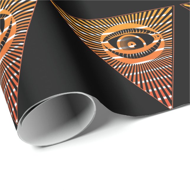 Paranormal All Seeing Eye of Providence Spiritual Wrapping Paper (Roll Corner)