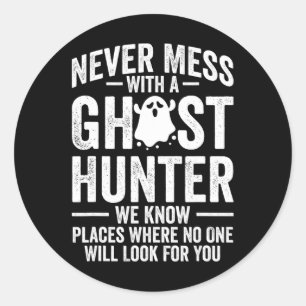 Paranormal Evp Hunting Ghost Hunter Adventures 1 Classic Round Sticker